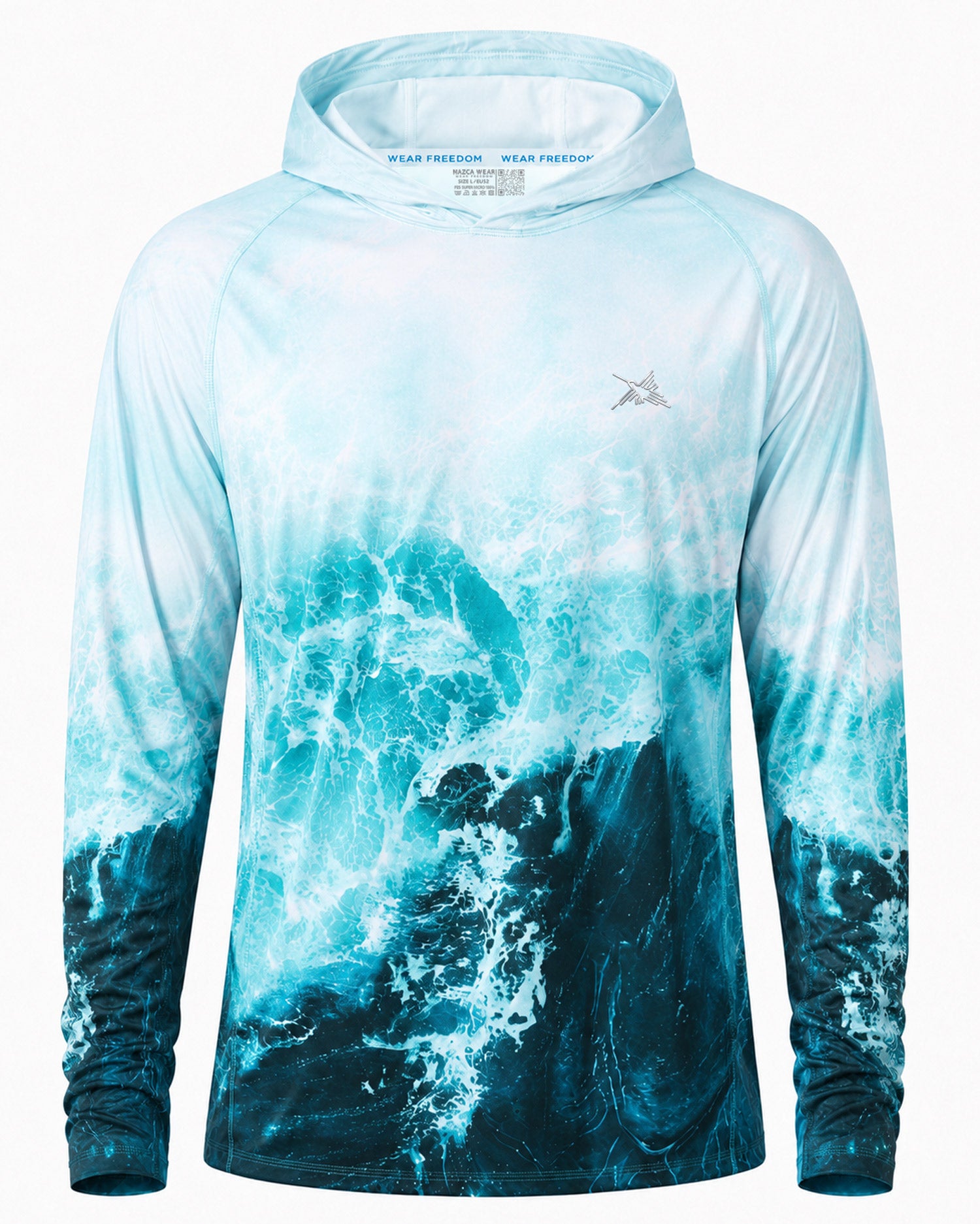 Storm Wave Camo UPF 50+ Performance Hoodie