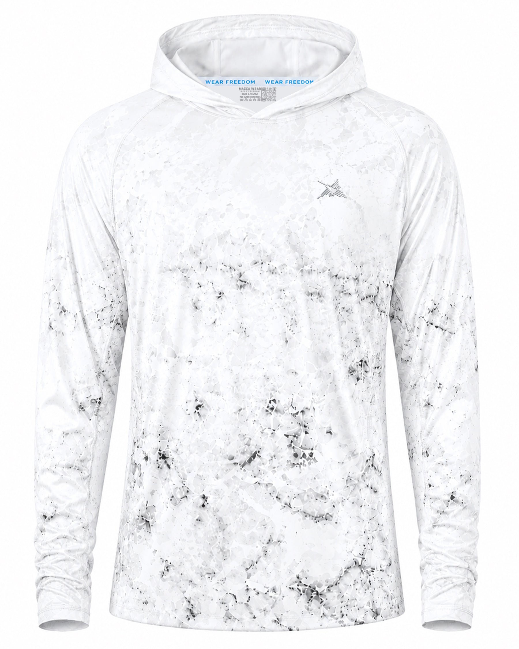 Ice Shards Camo UPF 50+ Performance Hoodie