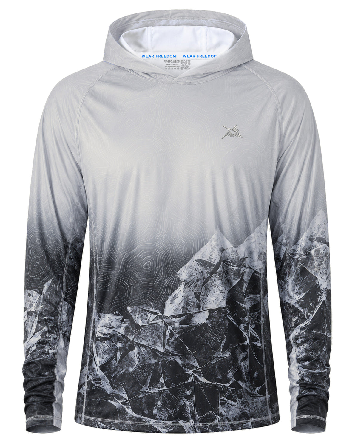 Men’s Fjord Shadow Camo UPF 50+ Performance Sun Hoodie