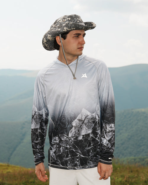 Men’s Fjord Shadow Camo UPF 50+ Performance Sun Hoodie