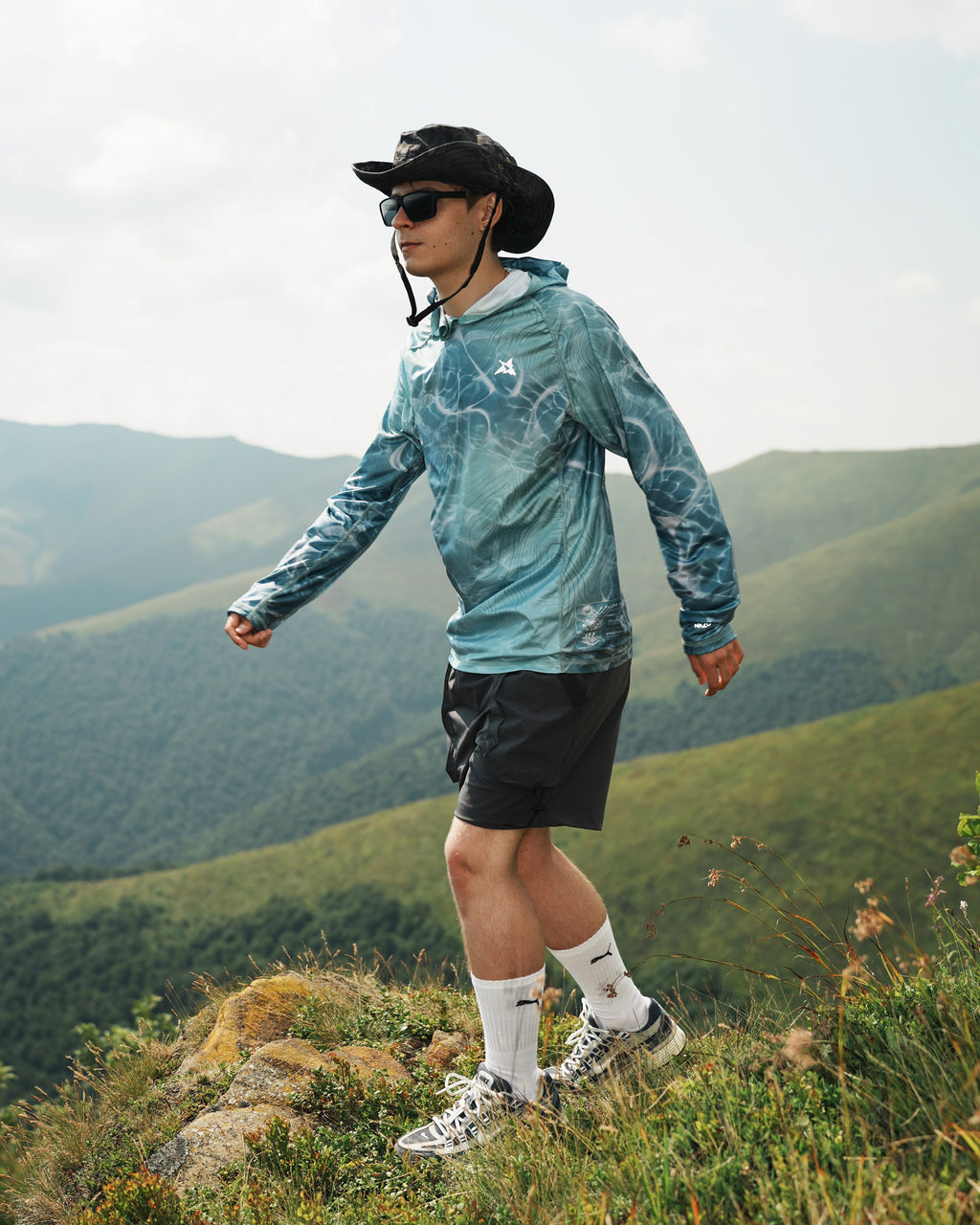 Alpine Topo Camo UPF 50+ Performance Hoodie
