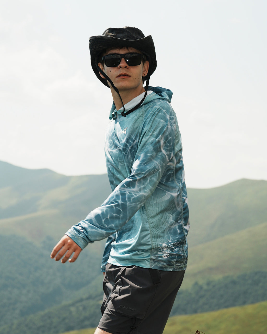 Alpine Topo Camo UPF 50+ Performance Hoodie