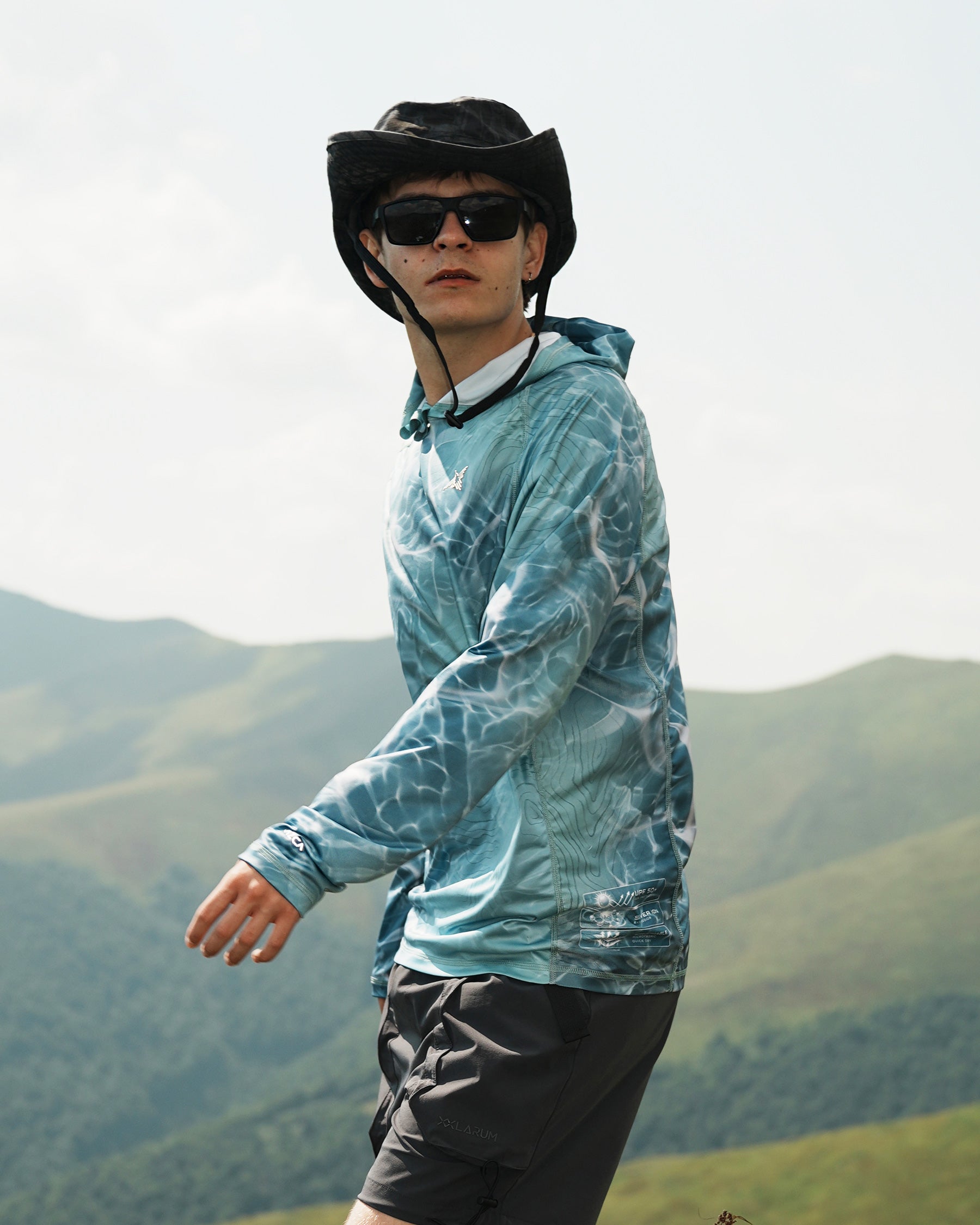 Alpine Topo Camo UPF 50+ Performance Hoodie