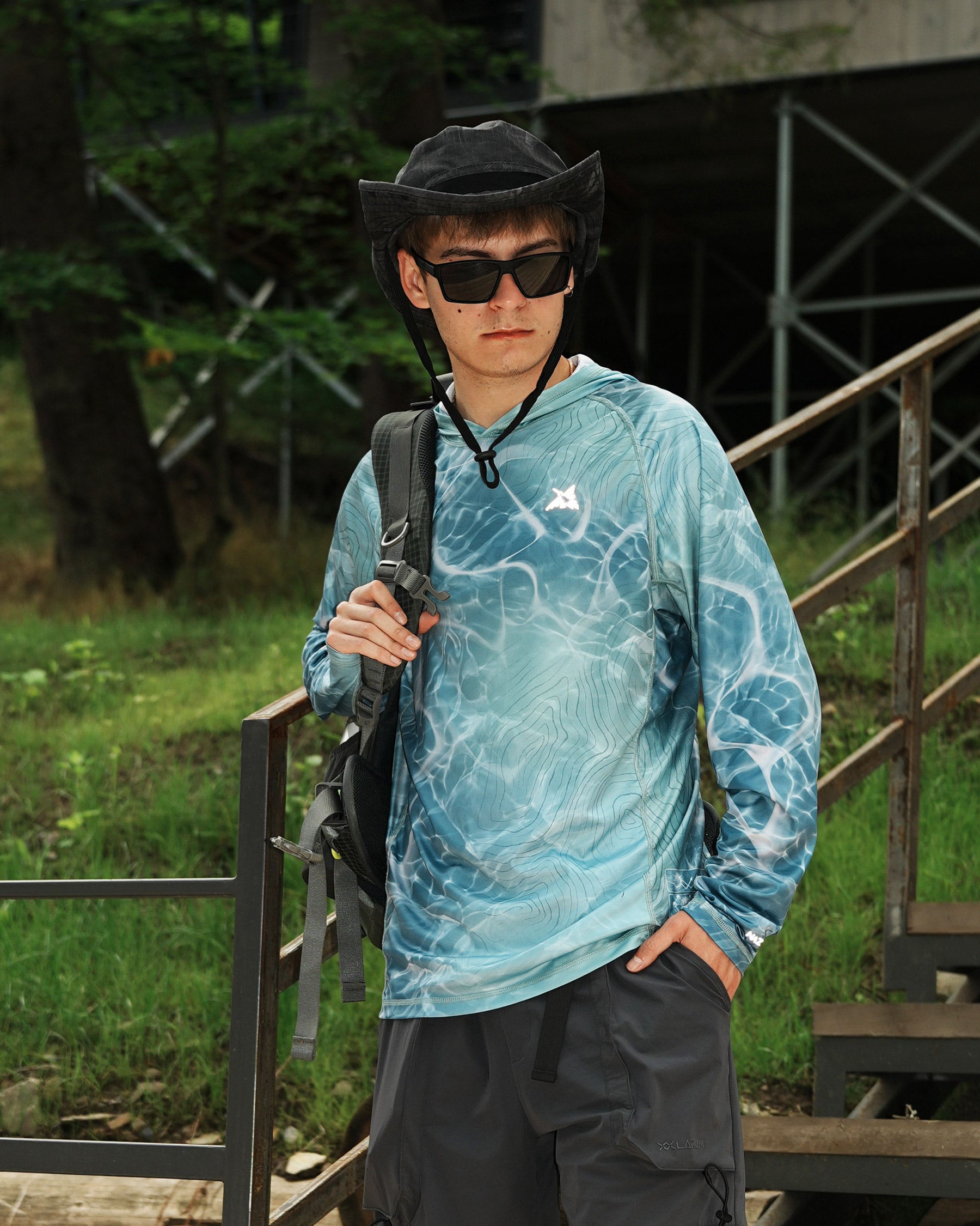 Alpine Topo Camo UPF 50+ Performance Hoodie