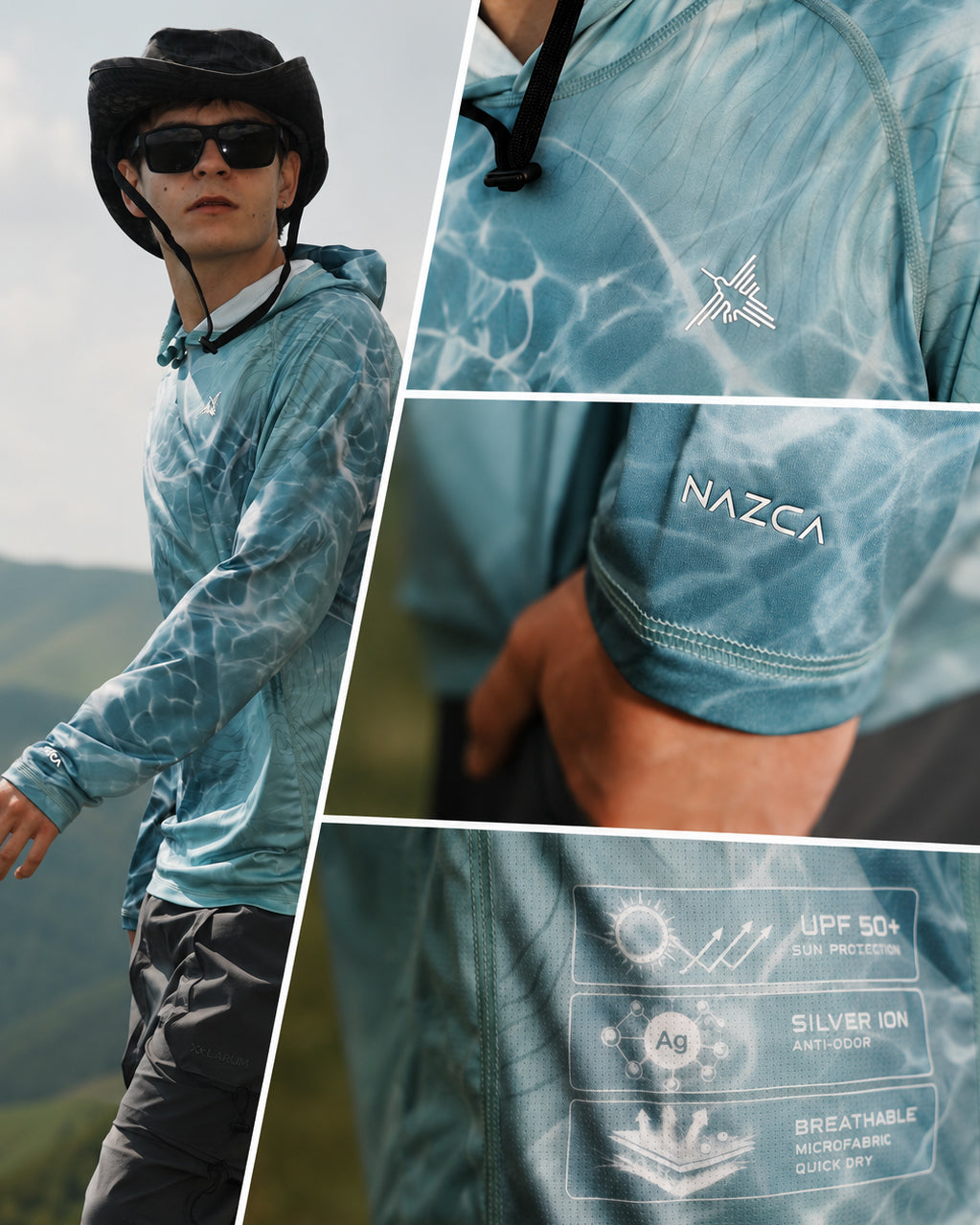 Alpine Topo Camo UPF 50+ Performance Hoodie