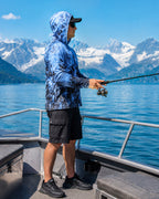 Blue Arctic Camo UPF 50+ Performance Hoodie