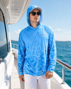 Blue Mirage Сamo UPF 50+ Performance Hoodie