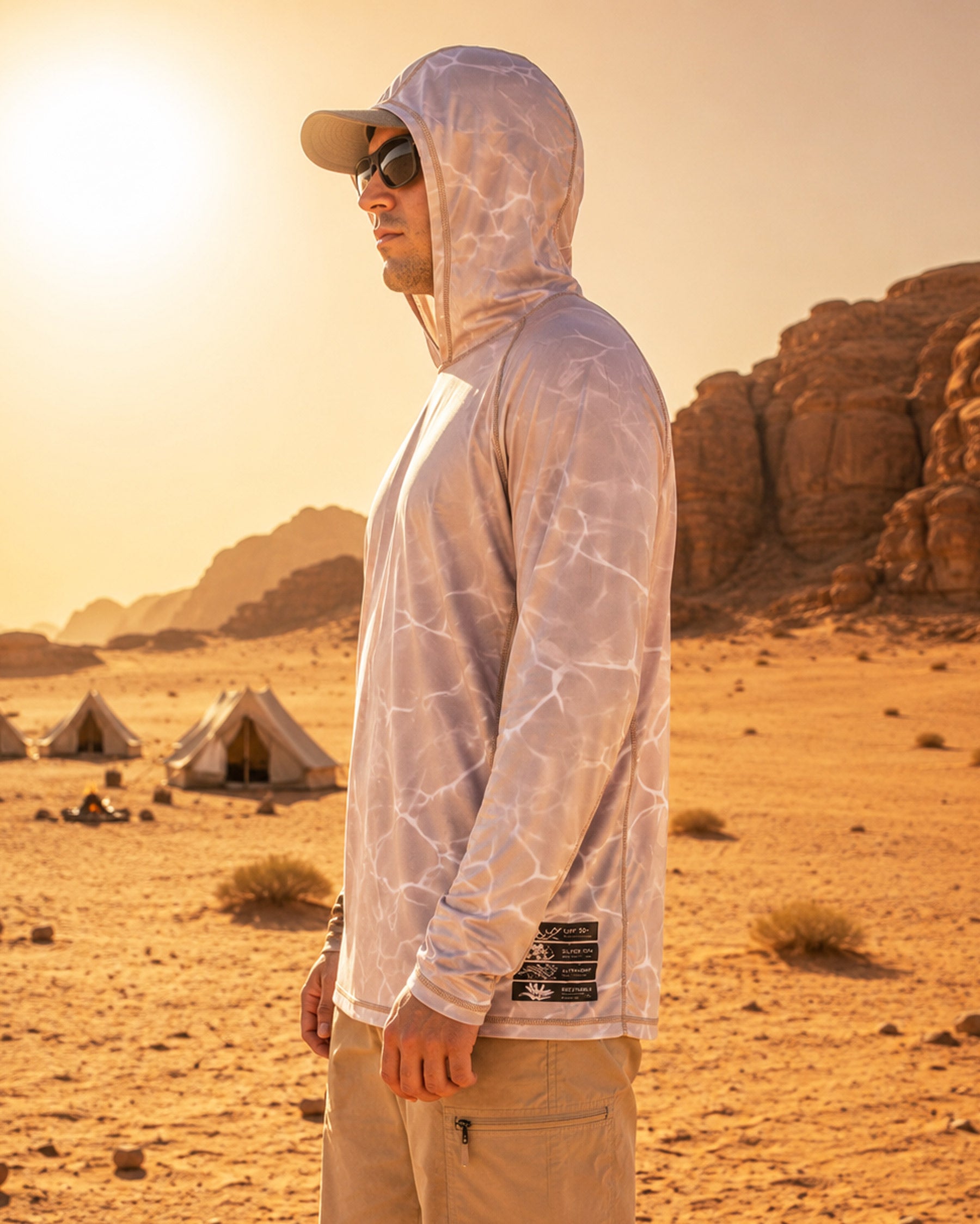 Dune Veil Camo UPF 50+ Performance Hoodie