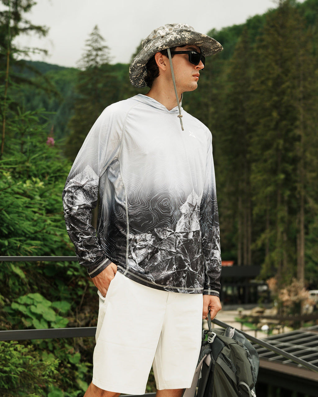 Fjord Shadow Camo UPF 50+ Performance Hoodie