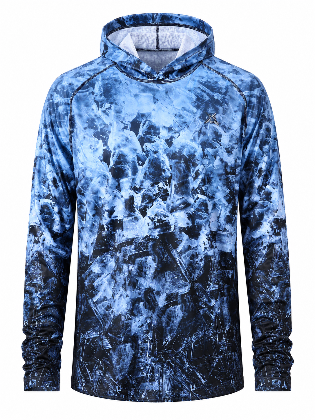 Blue Arctic Camo UPF 50+ Performance Hoodie