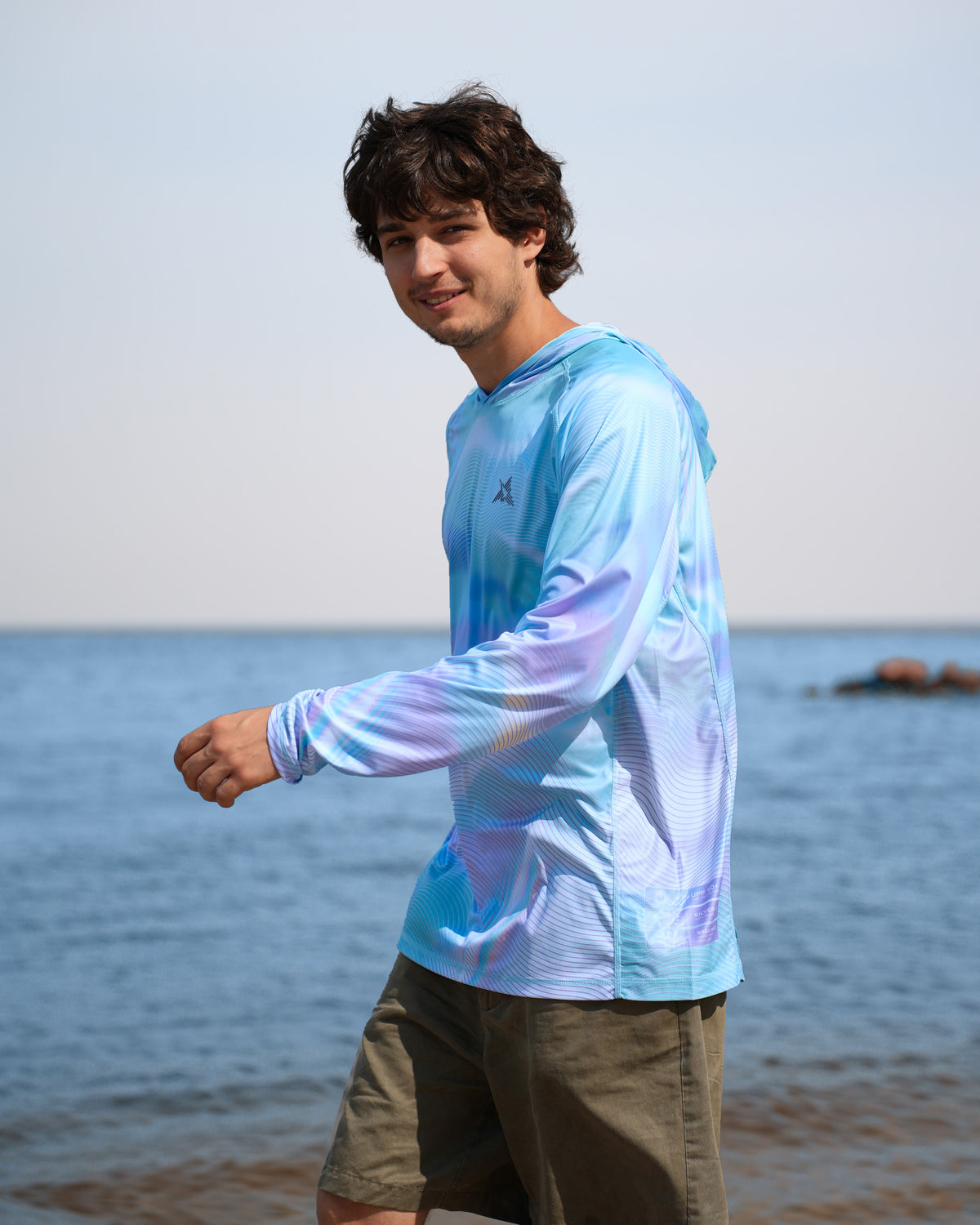 Men’s Ocean Pearl Camo UPF 50+ Performance Sun Hoodie