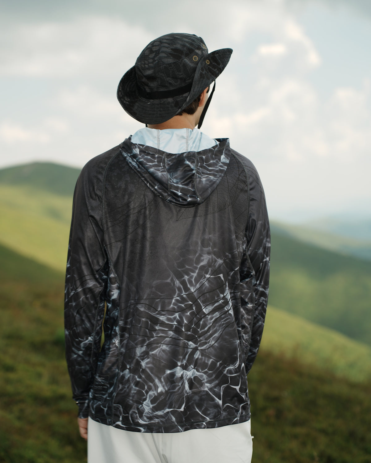 Men’s Slate Storm Camo UPF 50+ Performance Sun Hoodie