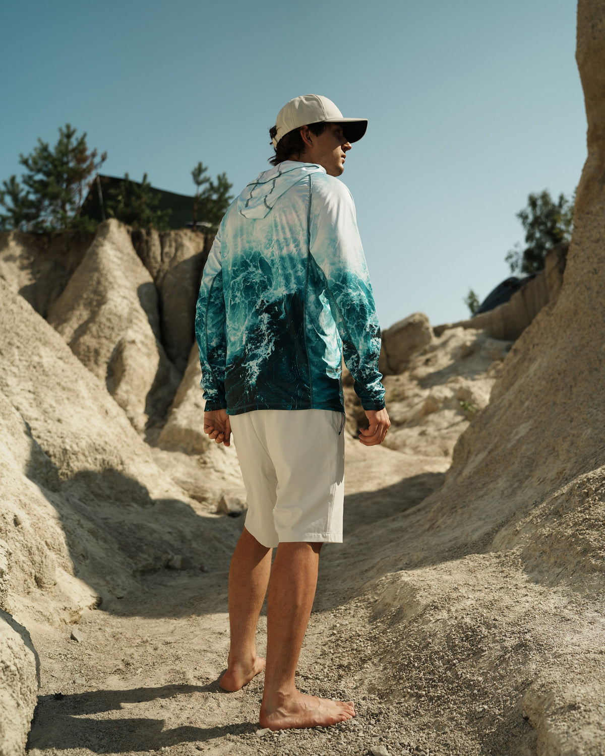 Men’s Storm Wave Camo UPF 50+ Performance Sun Hoodie