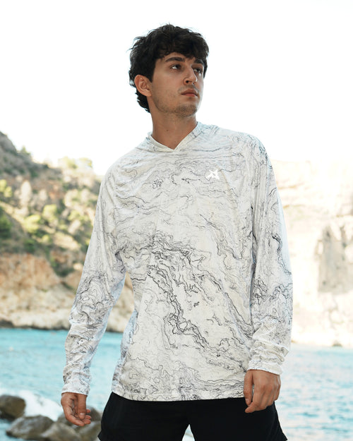 Men’s Arctic Fjord Camo UPF 50+ Performance Sun Hoodie