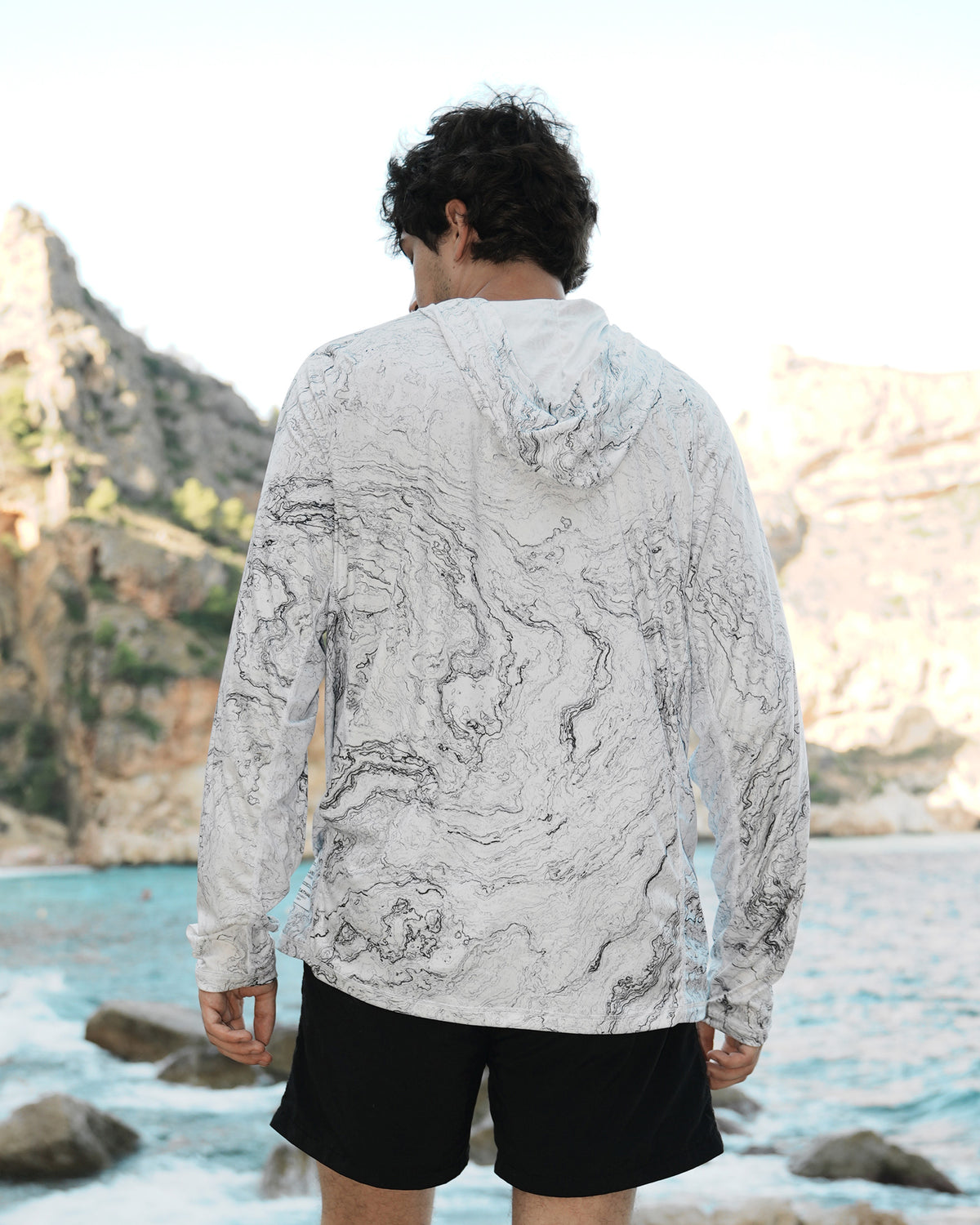 Men’s Ice Shards Camo UPF 50+ Performance Sun Hoodie