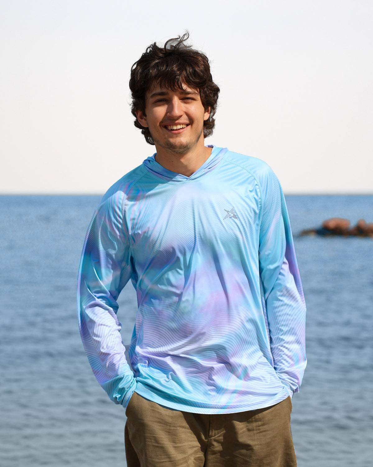 Men’s Ocean Pearl Camo UPF 50+ Performance Sun Hoodie