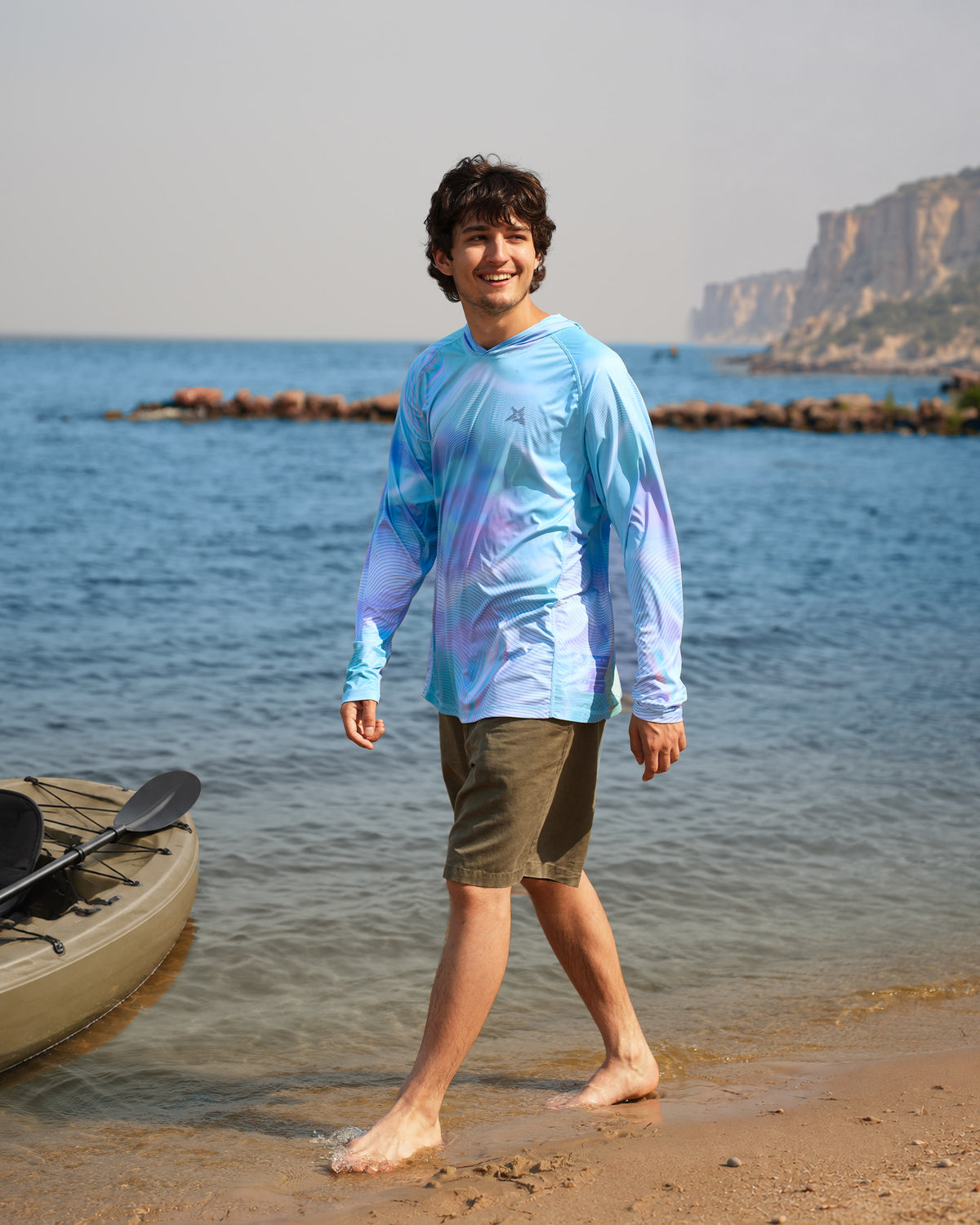 Men’s Ocean Pearl Camo UPF 50+ Performance Sun Hoodie