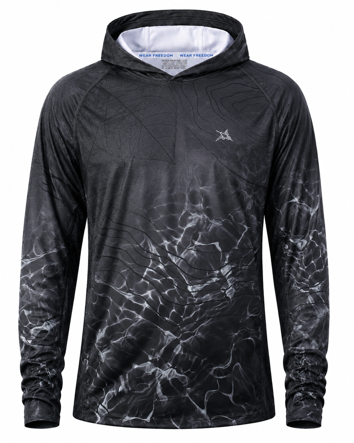Men’s Slate Storm Camo UPF 50+ Performance Sun Hoodie