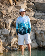 Men’s Storm Wave Camo UPF 50+ Performance Sun Hoodie