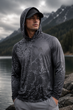 Slate Storm Camo UPF 50+ Performance Hoodie
