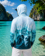 Storm Wave Camo UPF 50+ Performance Hoodie