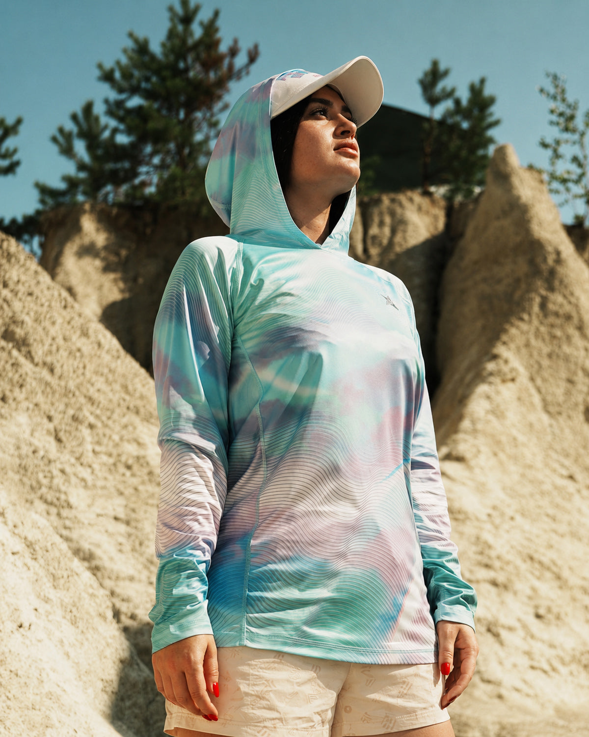 Women’s Ocean Pearl Camo UPF 50+ Performance Sun Hoodie
