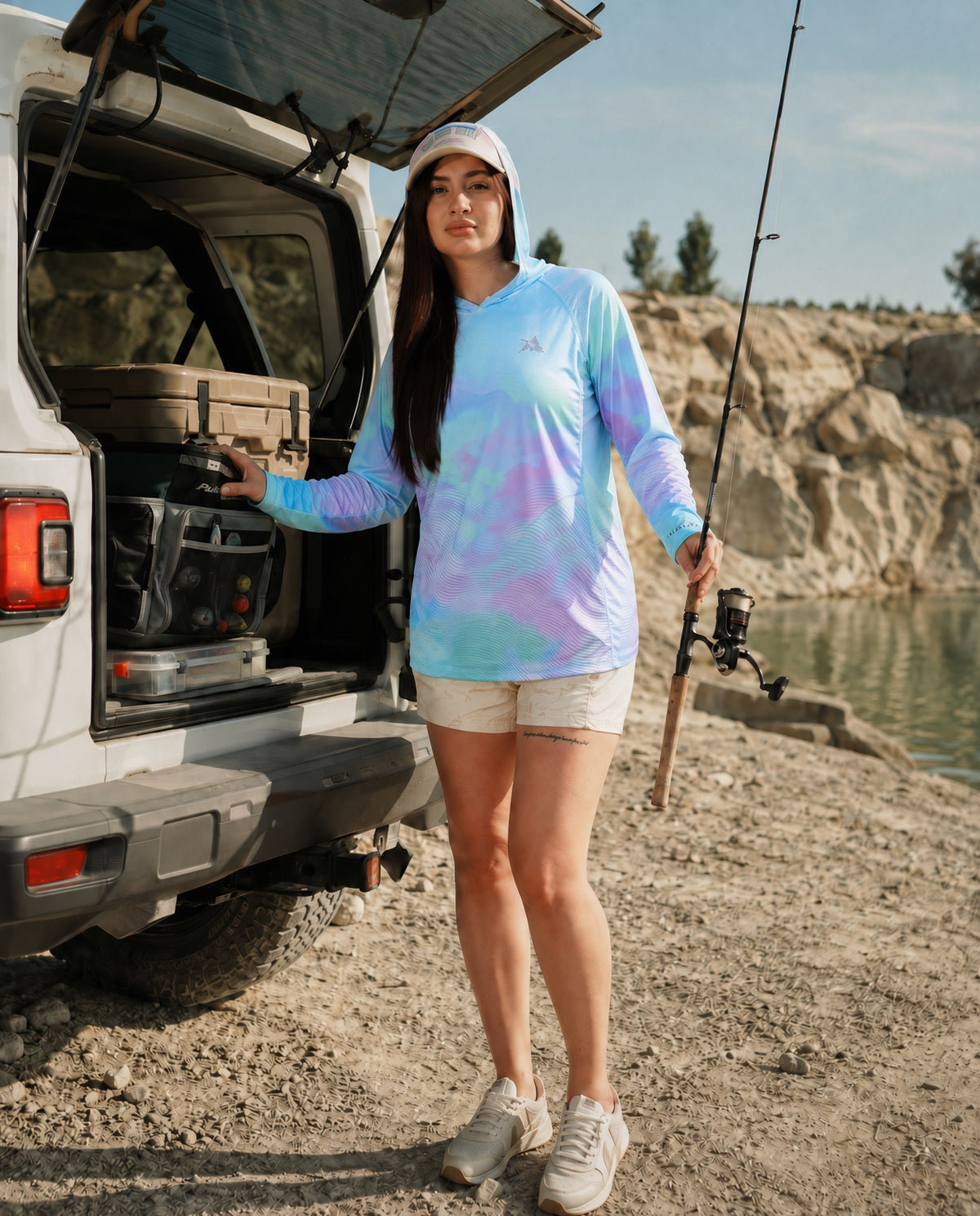 Women’s Ocean Pearl Camo UPF 50+ Performance Sun Hoodie