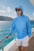 Blue Mirage Сamo UPF 50+ Performance Hoodie