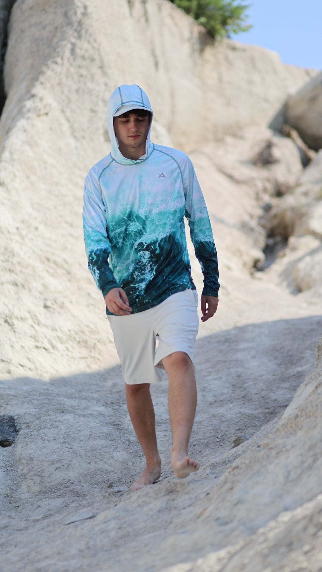 Men’s Storm Wave Camo UPF 50+ Performance Sun Hoodie
